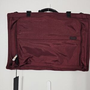 TUMI Tri-Fold Carry-On Garment Bag – Ballistic Nylon – Burgundy